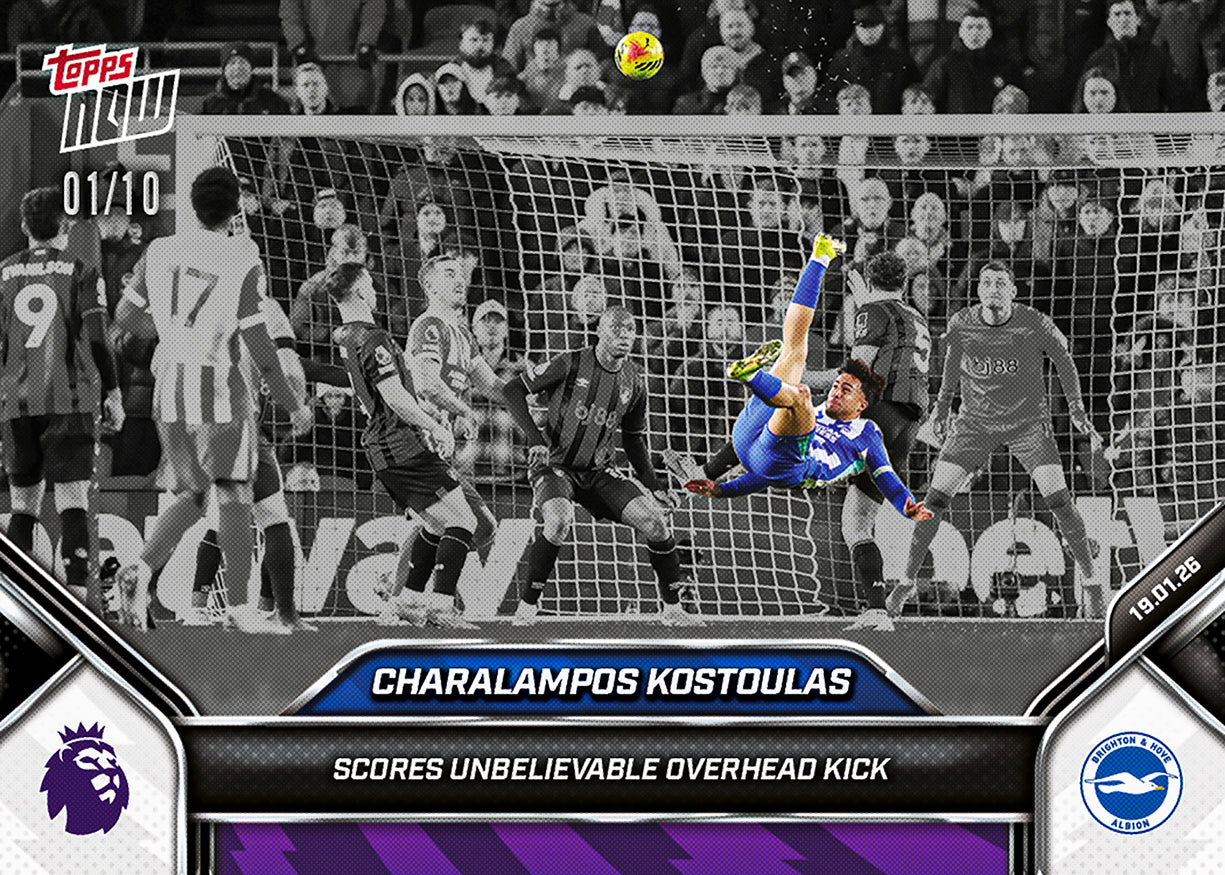 Charalampos Kostoulas - 2025-26 Premier League Topps NOW - Card 113 - PR: 452 - Image 4
