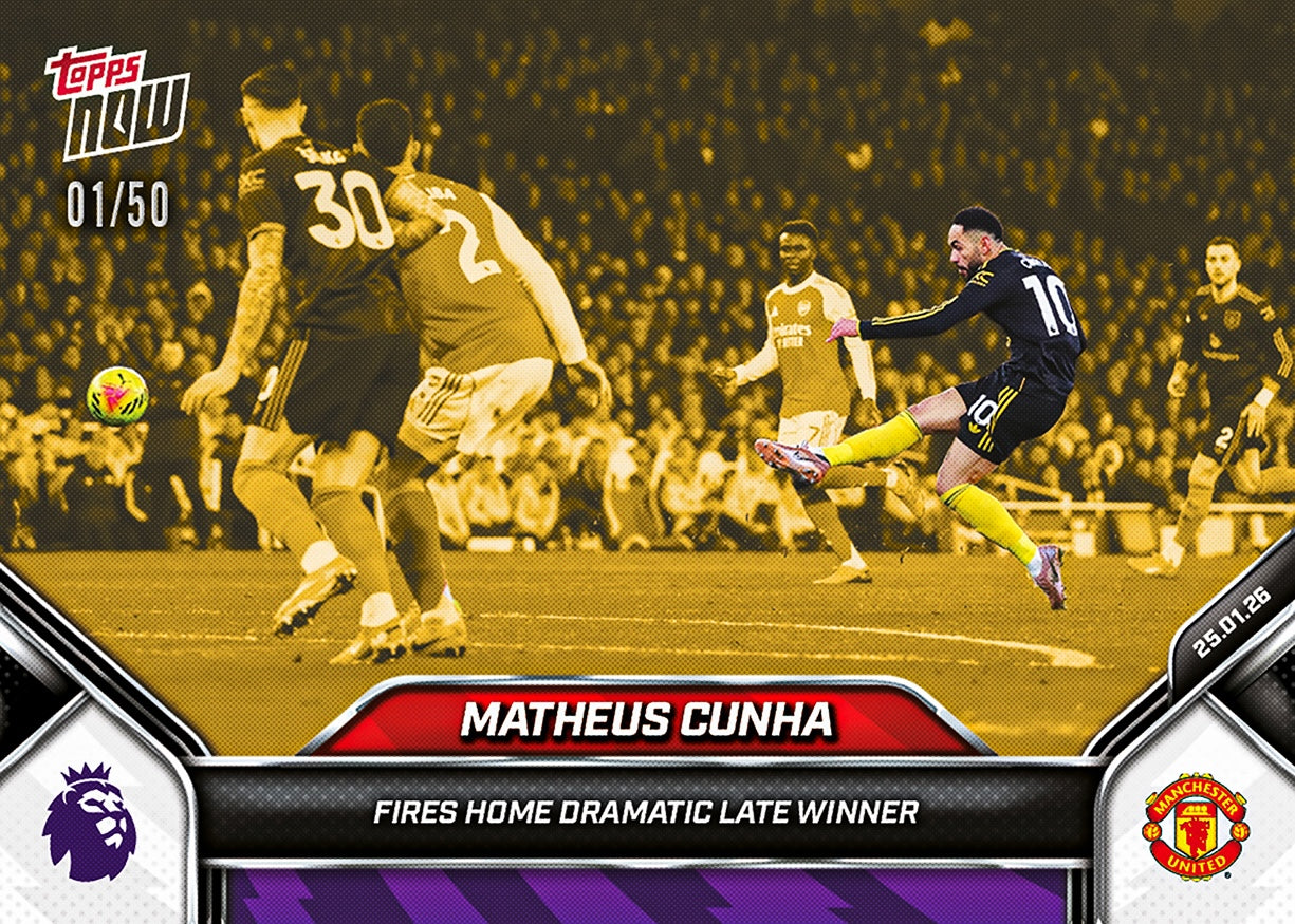 Matheus Cunha - 2025-26 Premier League Topps NOW - Card 119 - PR: 1543 - Image 3
