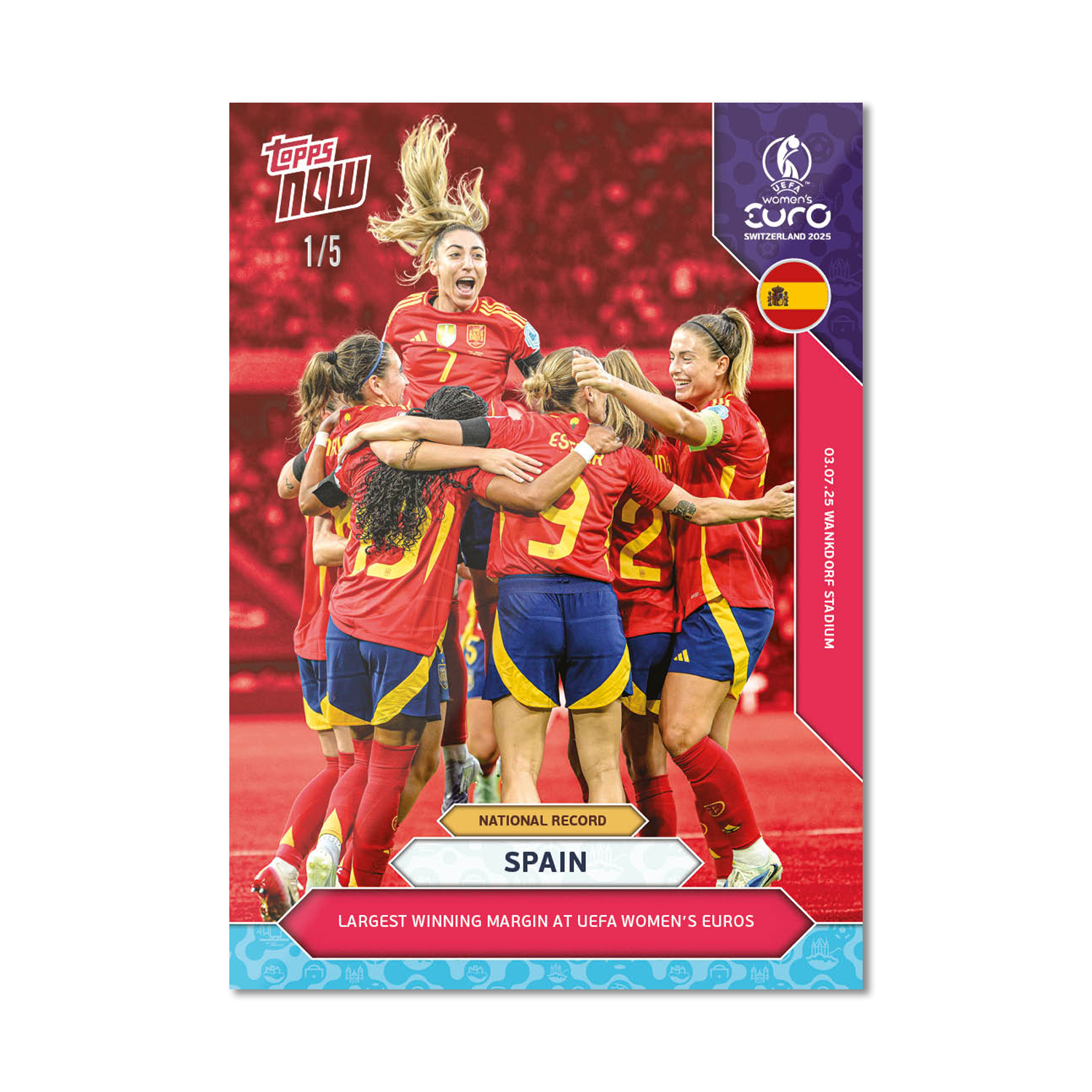 Spain - UEFA Women’s EURO 2025™ Topps NOW - Card 3 - PR: 243 - Image 3