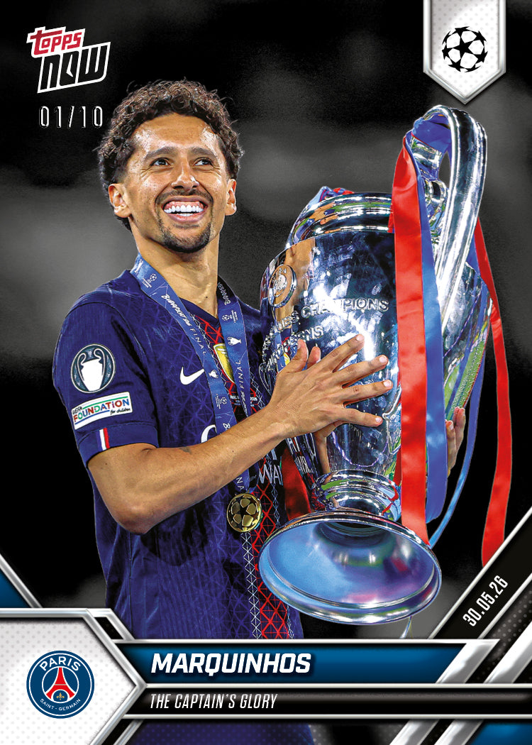 Marquinhos - 2025-26 UCL Topps NOW - Card 141 - PR: 1492 - Image 5