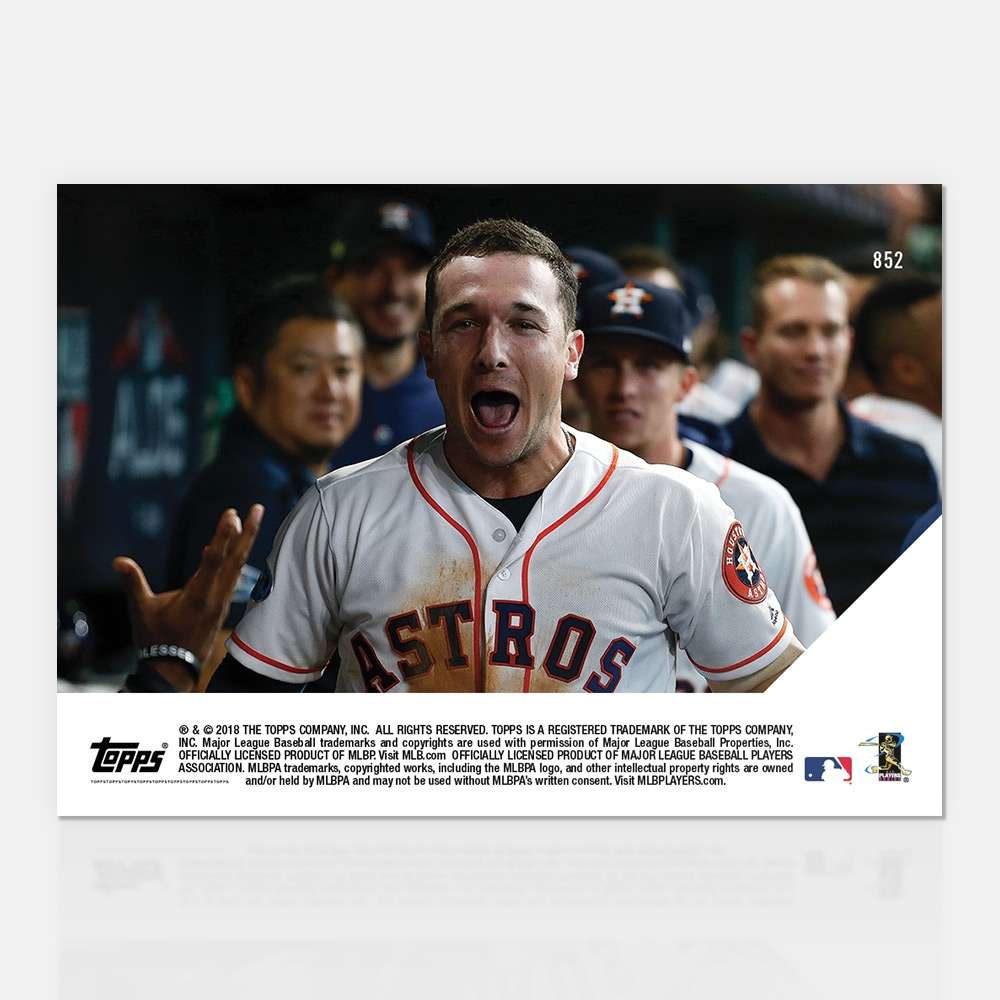 Alex Bregman - 10/06/2018 TOPPS NOW Card 852 - Print Run: 432
