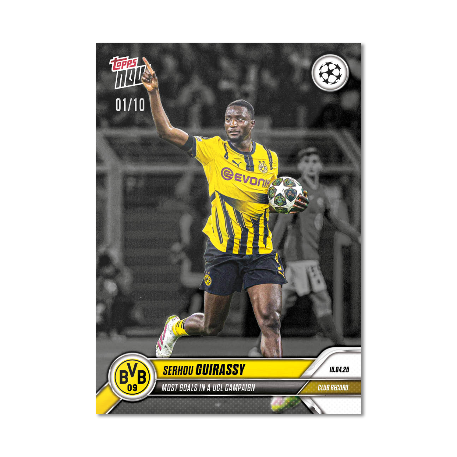 Serhou Guirassy - 2024-25 UCL Topps NOW - Card 139 - PR: 173 - Image 4