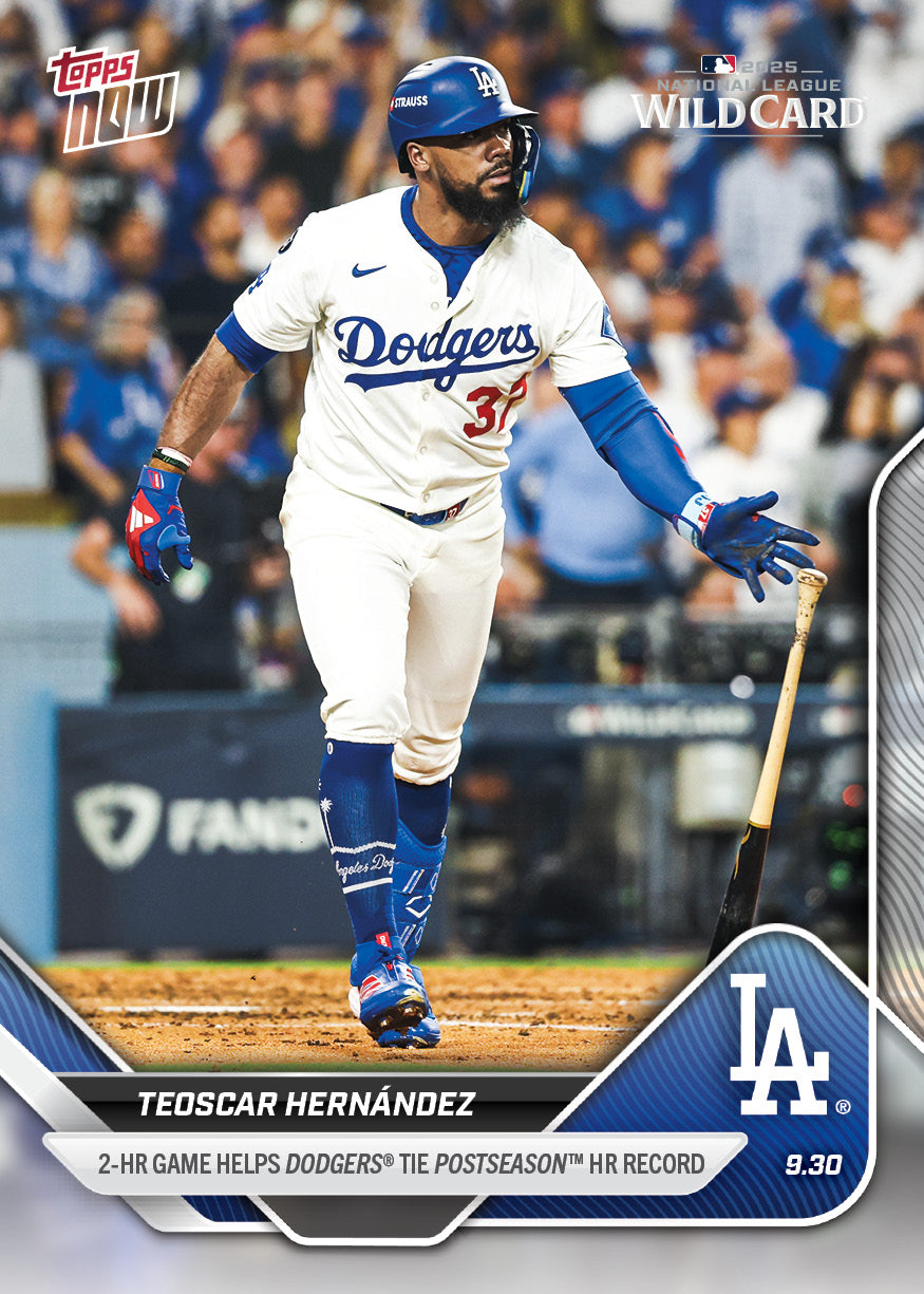 Teoscar Hernández - 2025 MLB Topps NOW - Card 803 - PR: 1166