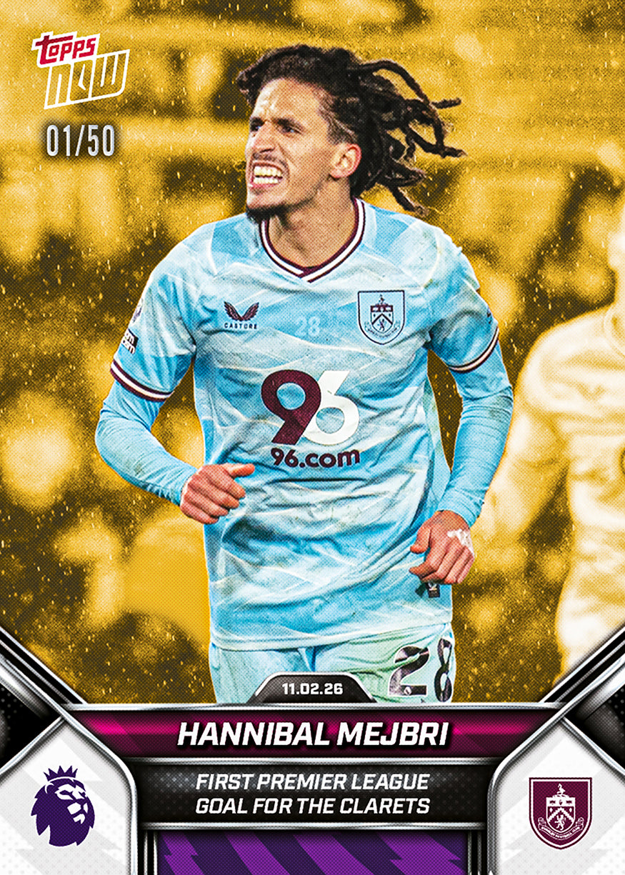 Hannibal Mejbri - 2025-26 Premier League Topps NOW - Card 139 - PR: 119 - Image 6