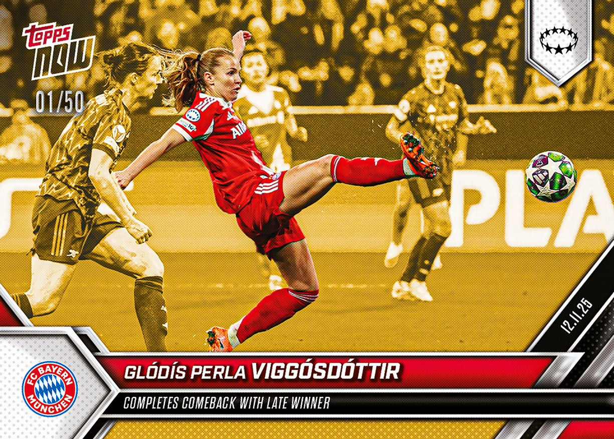 Glódís Perla Viggósdóttir - 2025-26 UWCL Topps NOW - Card 9 - PR: 192 - Image 6