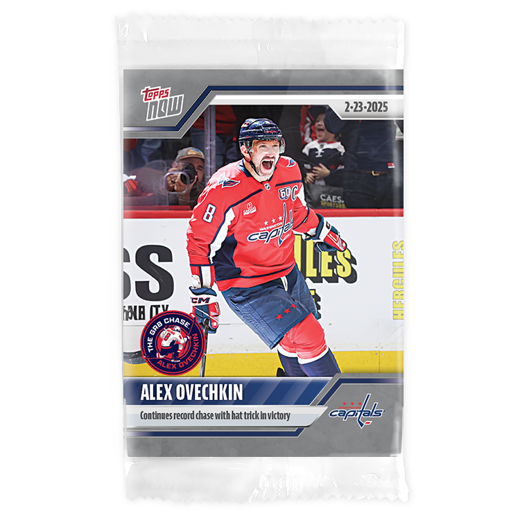 Alex Ovechkin - 2024-25 NHL Topps NOW - Sticker # 116 Pack - PR: 605