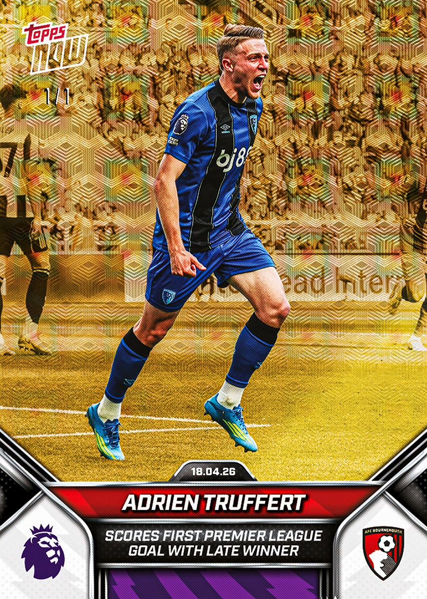 Adrien Truffert - 2025-26 Premier League Topps NOW - Card 172 - PR: 157 - Image 2