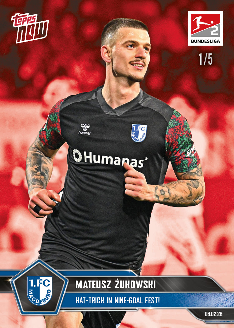 Mateusz Żukowski - 2025-26 Bundesliga Topps NOW - Card 117 - PR: 262 - Image 3