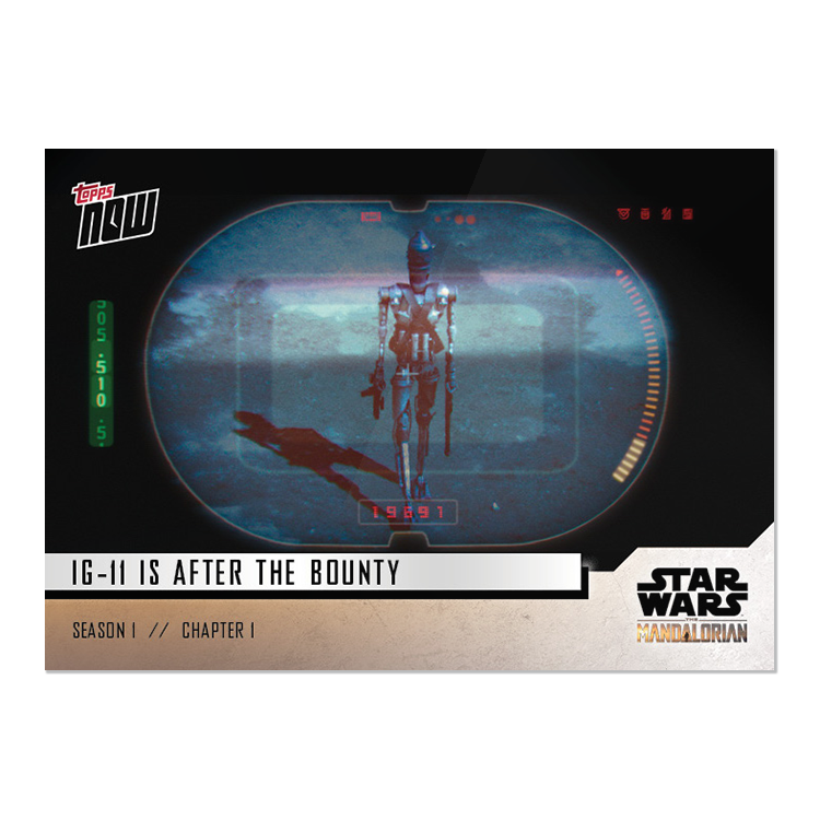 Star Wars: The Mandalorian TOPPS NOW 5-Card Pack - S1:Chapter 1 - Print Run: 714 - Image 4