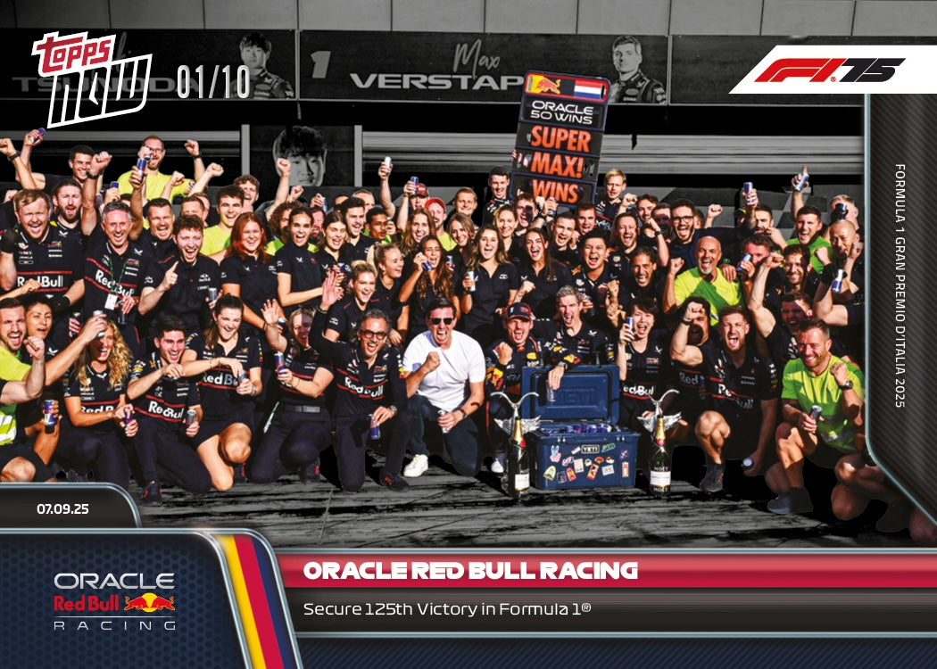 Oracle Red Bull Racing - 2025 Formula 1 Topps NOW - Card 61 - PR: 1144 - Image 4