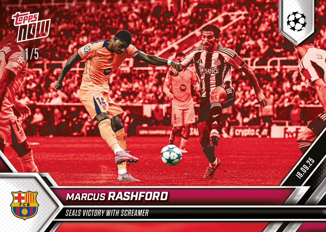 Marcus Rashford - 2025-26 UCL Topps NOW - Card 21 - PR: 514 - Image 3