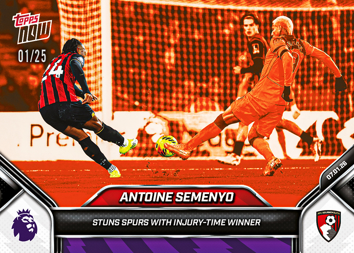 Antoine Semenyo - 2025-26 Premier League Topps NOW - Card 104 - PR: 309 - Image 5