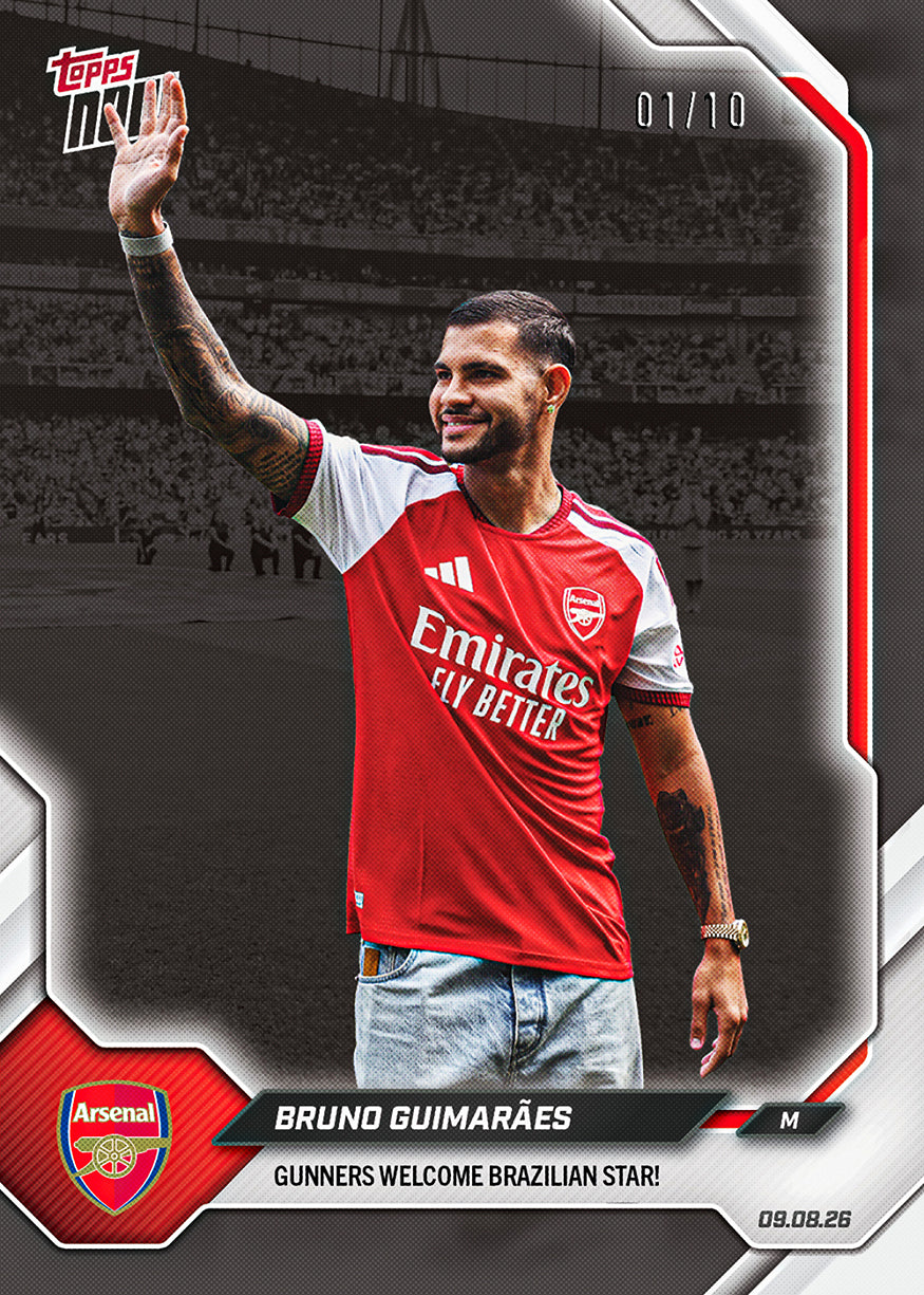 Bruno Guimarães - 2026-27 Arsenal FC Topps NOW - Card 1 - Image 4