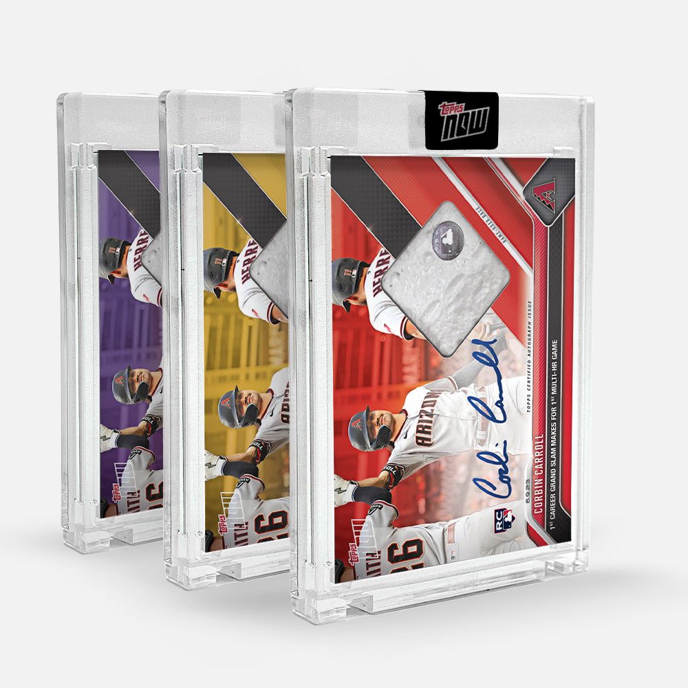 On-Card Auto-Relic # to 99 or Lower - Corbin Carroll - 2023 MLB TOPPS NOW Card 411 - Image 2