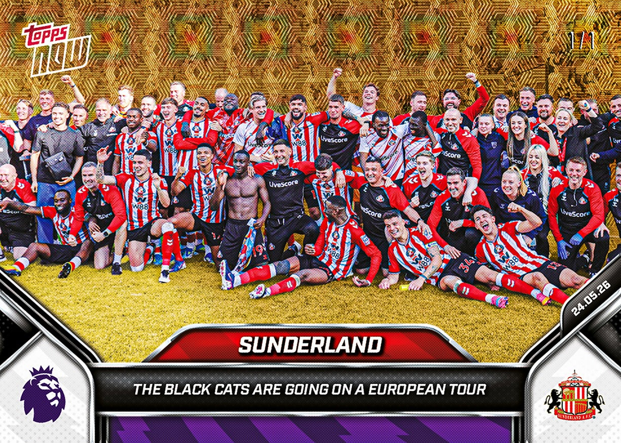 Sunderland - 2025-26 Premier League Topps NOW - Card 205 - PR: 1300 - Image 2