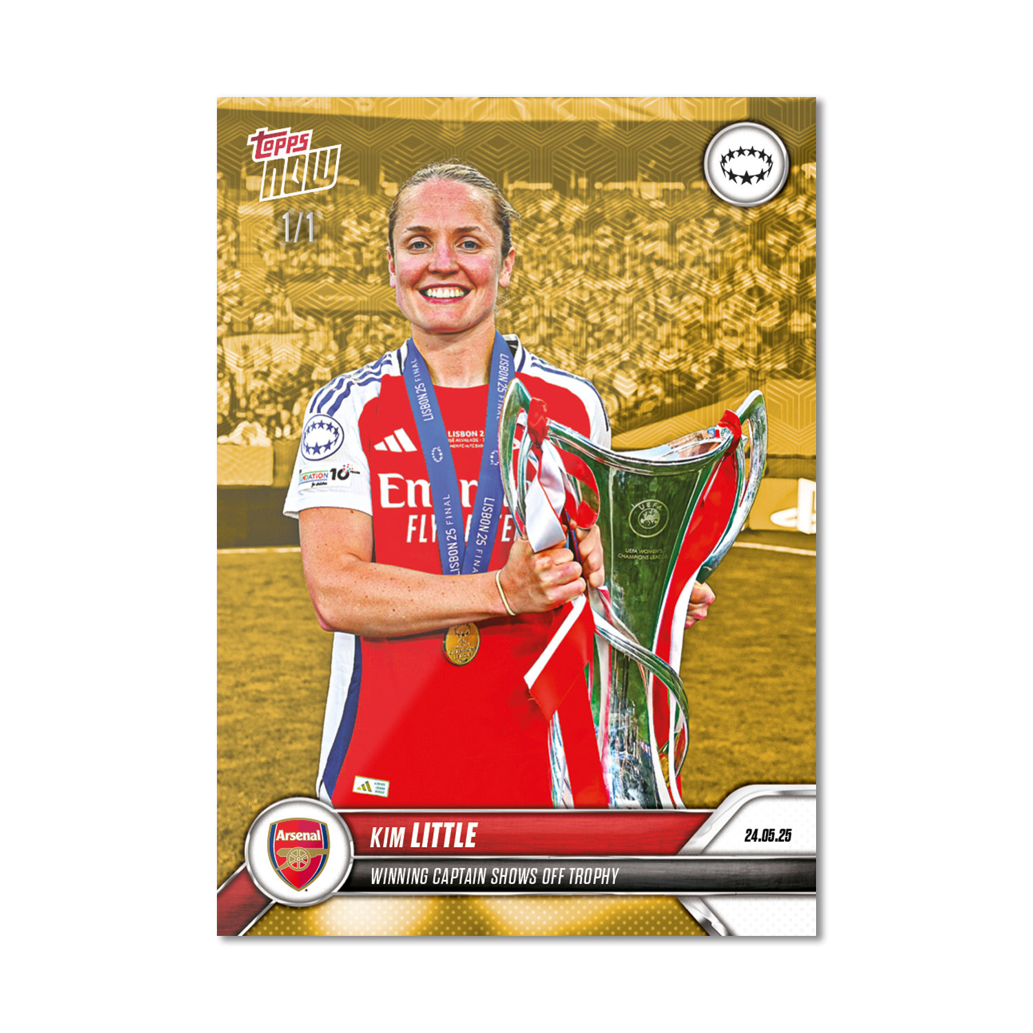 Kim Little - 2024-25 UWCL Topps NOW - Card 28 - PR: 578 - Image 2