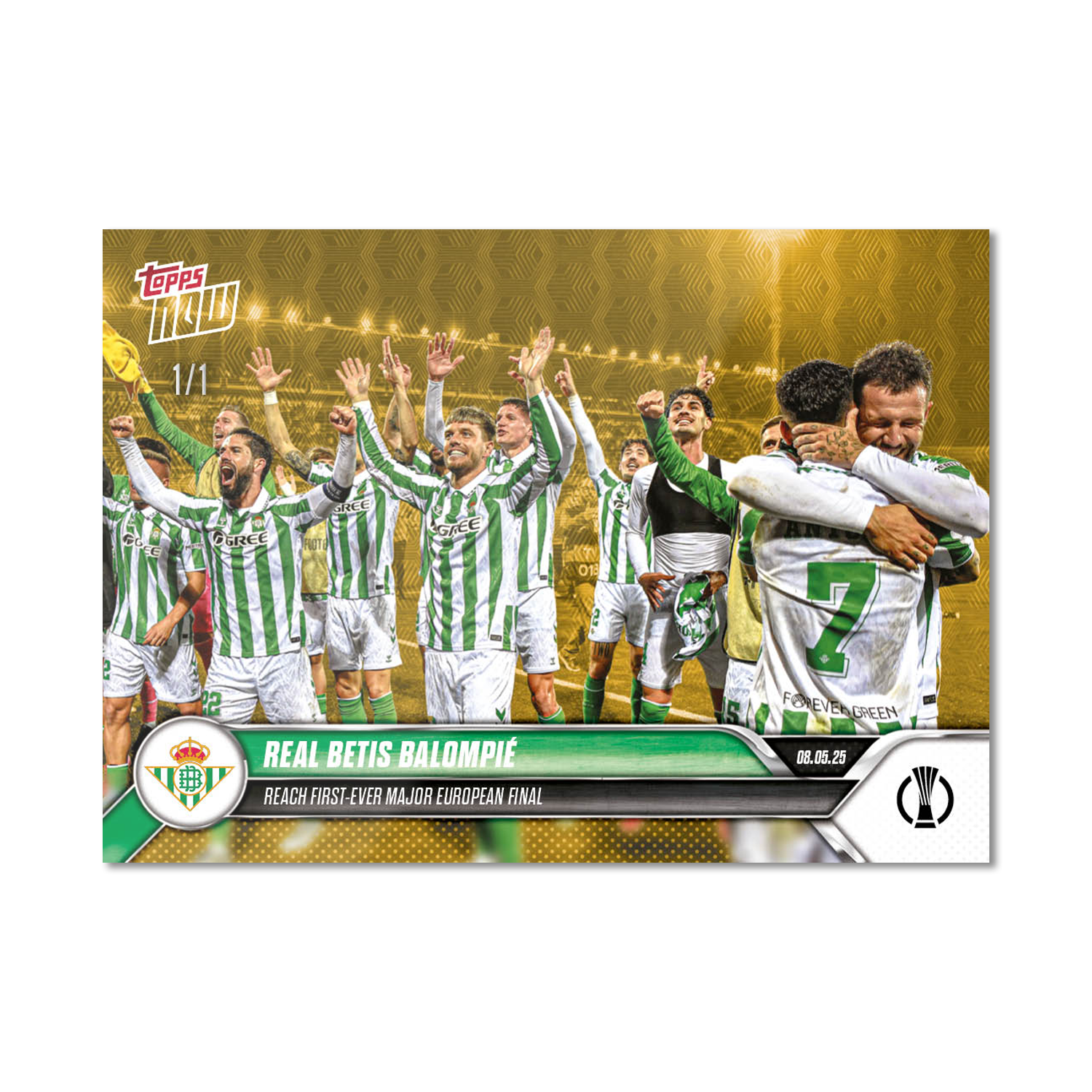 Real Betis Balompié - 2024-25 UECL Topps NOW - Card 11 - PR: 265 - Image 2