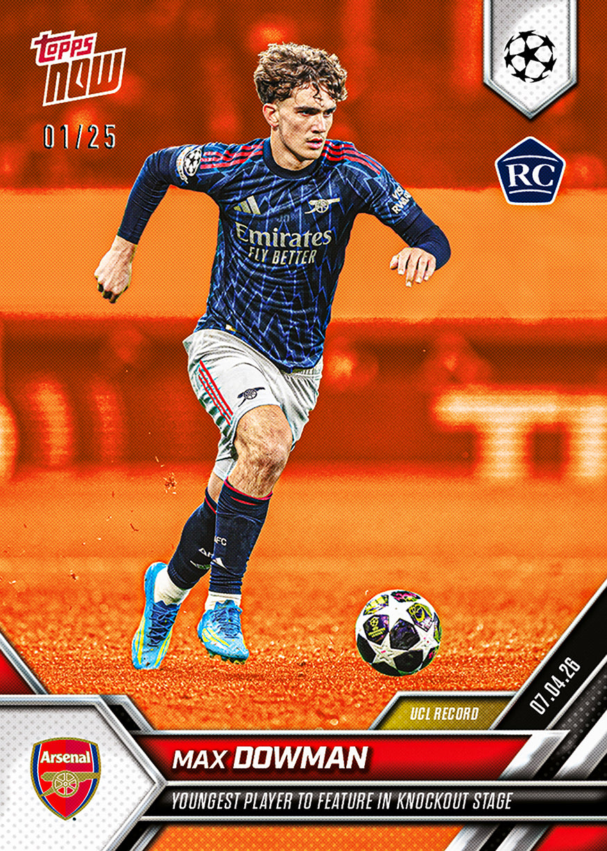 Max Dowman - 2025-26 UCL Topps NOW - Card 116 - PR: 13248 - Image 5