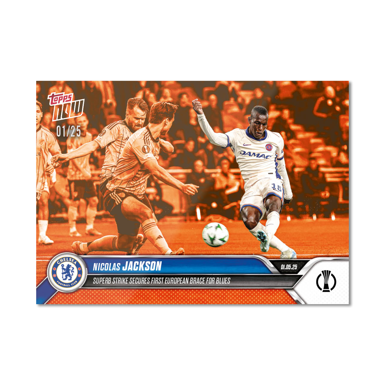 Nicolas Jackson - 2024-25 UECL Topps NOW - Card 9 - PR: 92 - Image 5