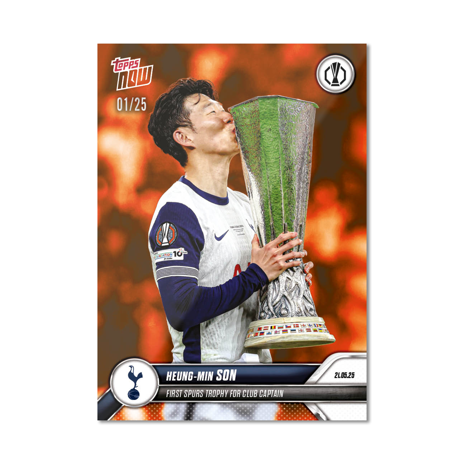 Heung-min Son - 2024-25 UEL Topps NOW Card 38 - PR: 6371 - Image 5