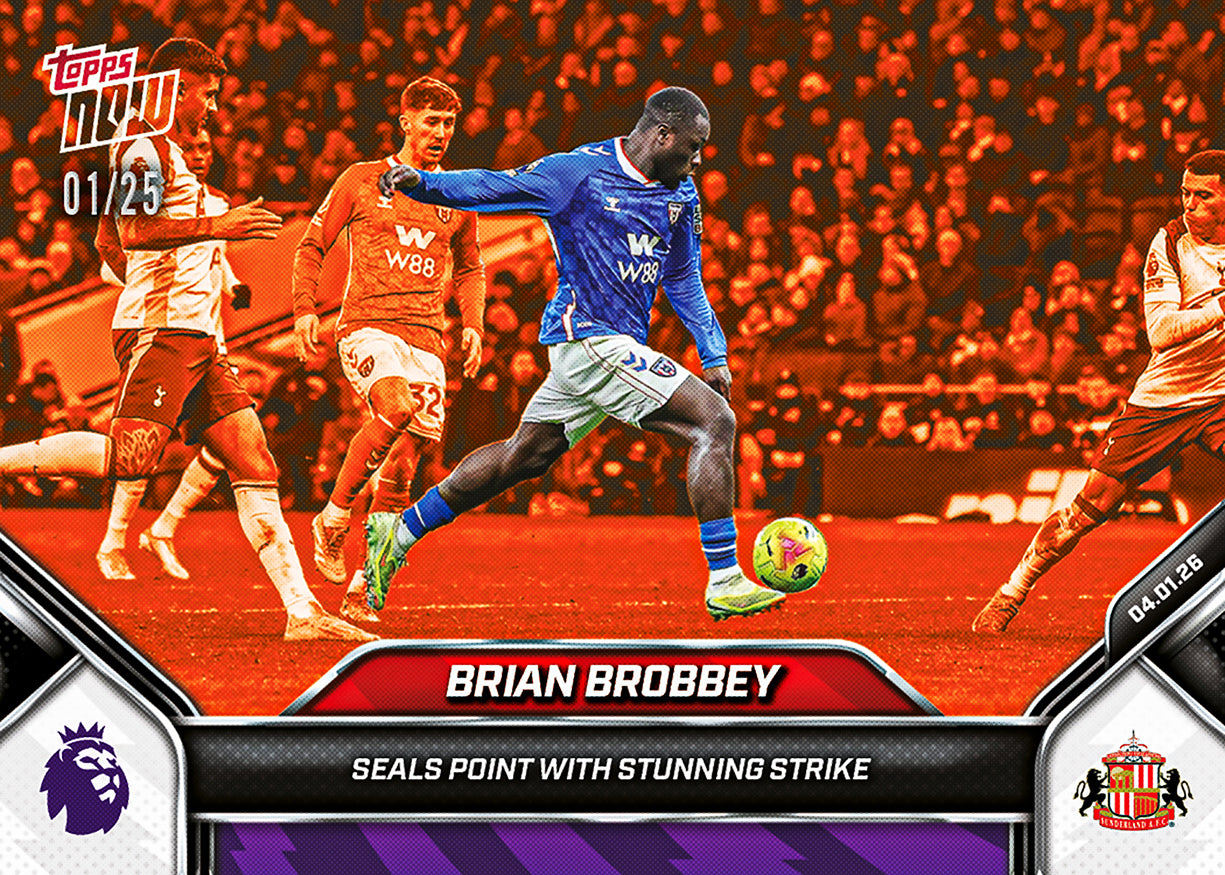 Brian Brobbey - 2025-26 Premier League Topps NOW - Card 101 - PR: 320 - Image 5
