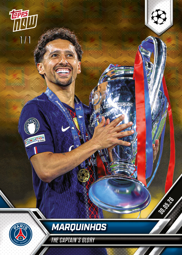 Marquinhos - 2025-26 UCL Topps NOW - Card 141 - PR: 1492 - Image 3
