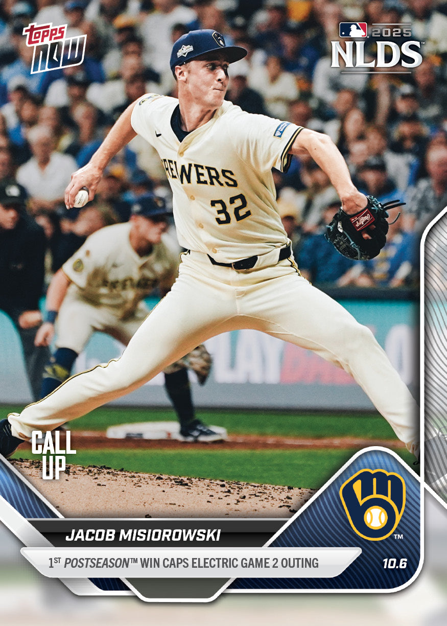Jacob Misiorowski - 2025 MLB Topps NOW - Card 833 - PR: 2987