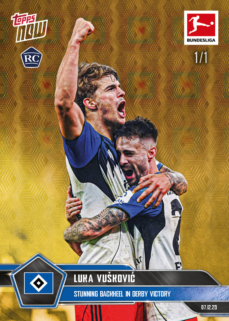 Luka Vušković - 2025-26 Bundesliga Topps NOW - Card 77 - PR: 2334 - Image 2