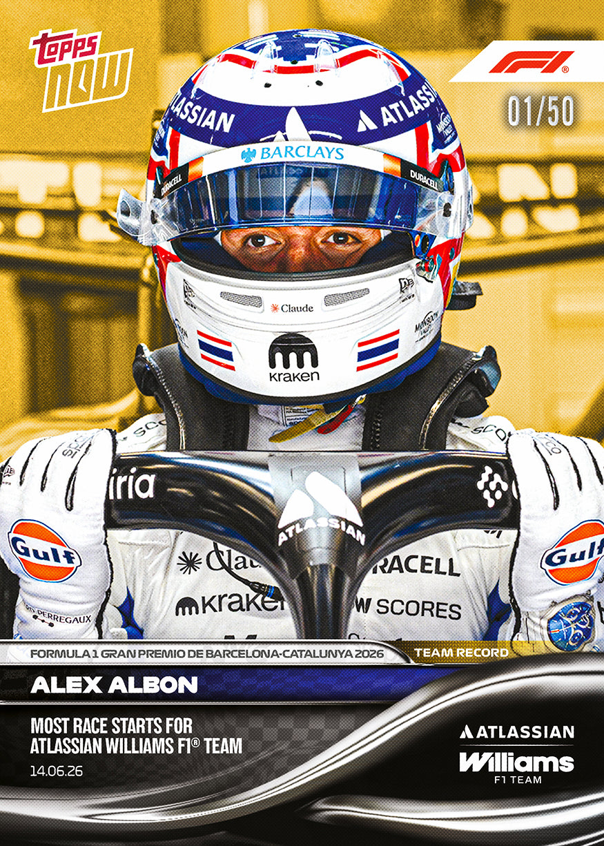 Alex Albon - 2026 Formula 1 Topps NOW - Card 40 - PR: 1749 - Image 6