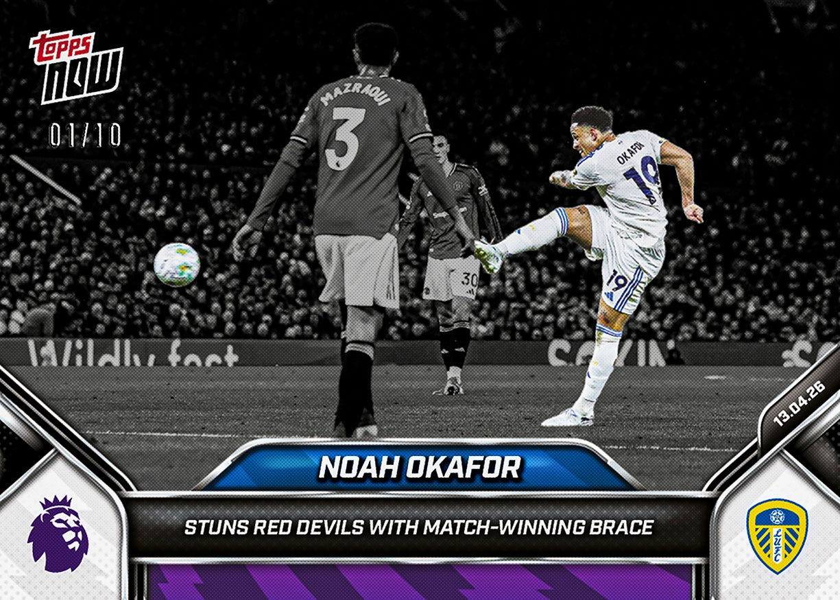 Noah Okafor - 2025-26 Premier League Topps NOW - Card 171- PR: 485 - Image 4