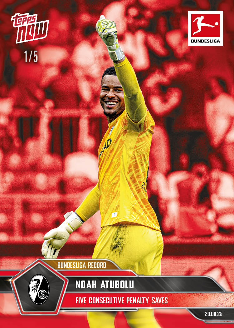 Noah Atubolu - 2025-26 Bundesliga Topps NOW - Card 28 - PR: 187 - Image 3