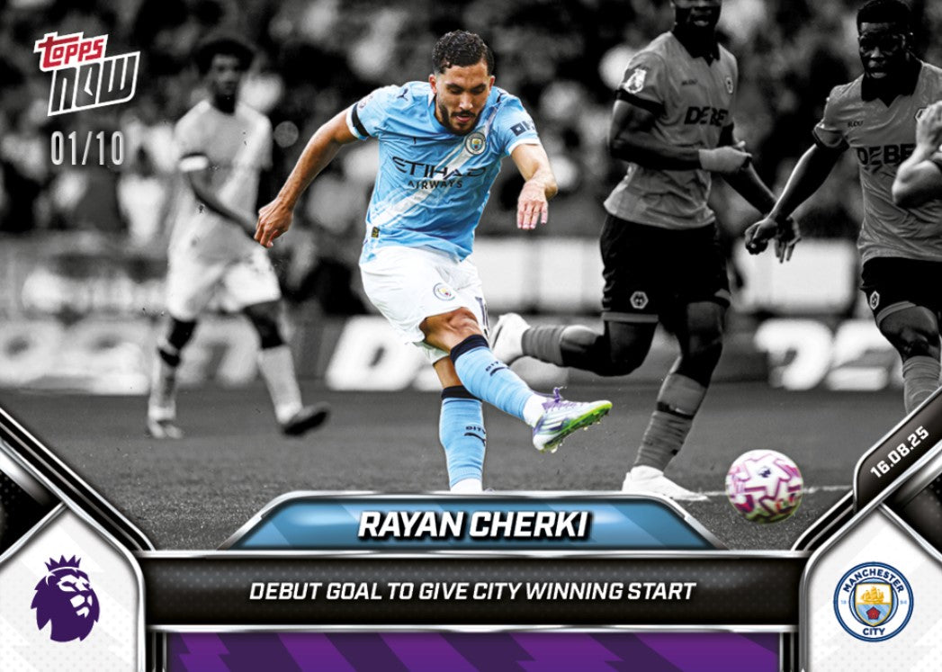 Rayan Cherki - 2025-26 Premier League Topps NOW - Card 2 - PR: 555 - Image 4