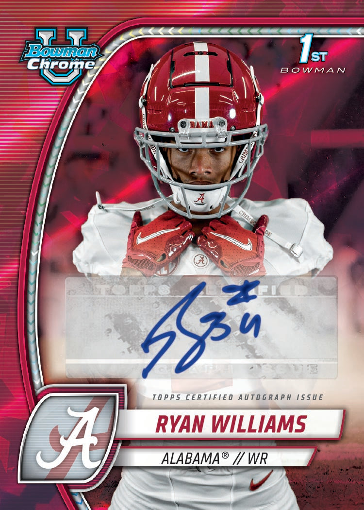 Alternative view of 2024 Bowman University Chrome Football Sapphire Edition - Hobby Box