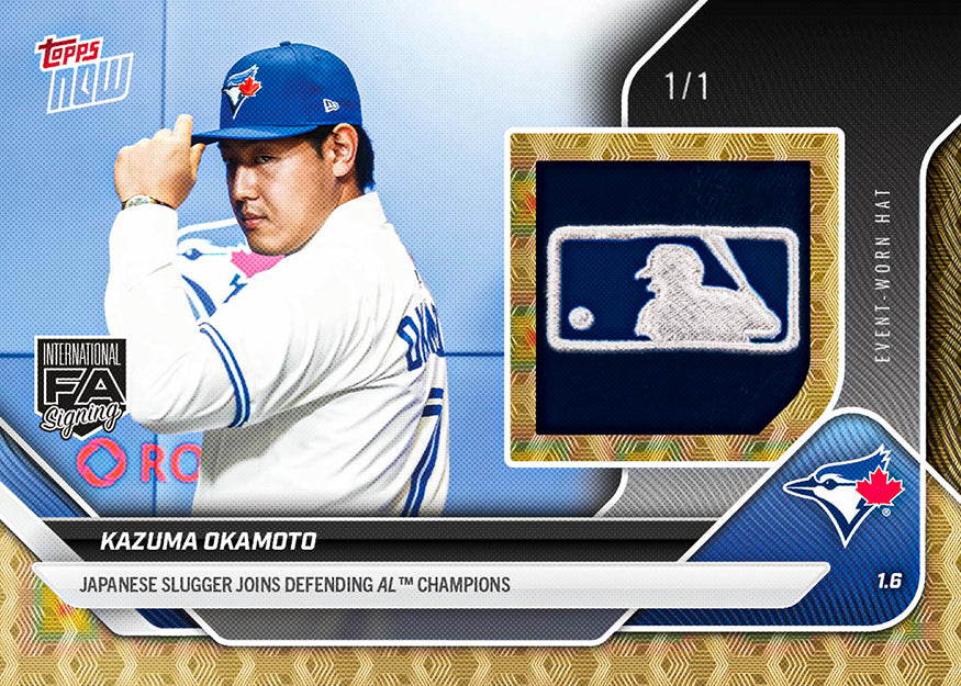 Kazuma Okamoto - 2025 MLB Topps NOW - Card OS-13 - PR: 7005 - Image 2