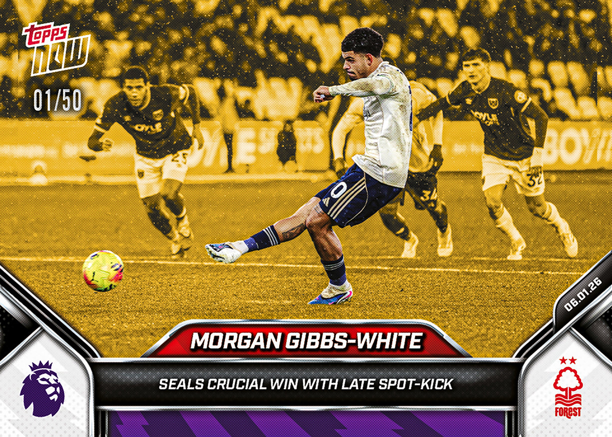 Morgan Gibbs-White - 2025-26 Premier League Topps NOW - Card 103 - PR: 132 - Image 6