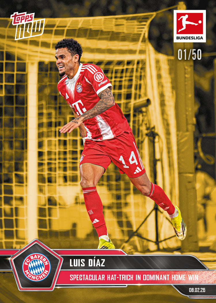 Luis Díaz - 2025-26 Bundesliga Topps NOW - Card 120 - PR: 469 - Image 6