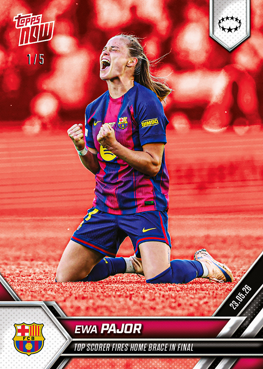 Ewa Pajor - 2025-26 UWCL Topps NOW - Card 32 - PR: 665 - Image 5