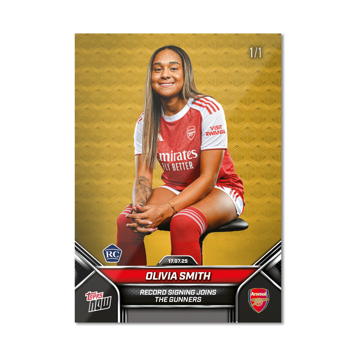 Olivia Smith - 2025 Arsenal FC Topps NOW - Card 1 - PR: 511 - Image 2