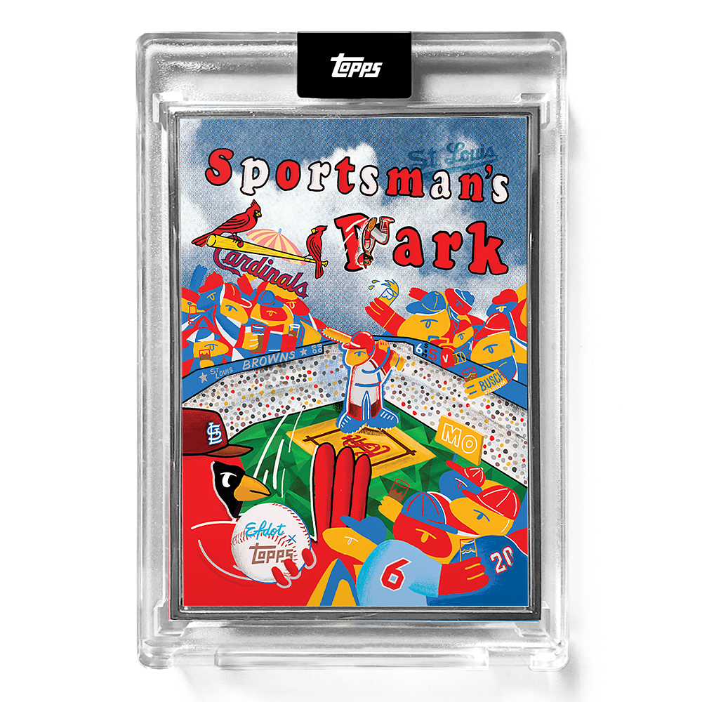 2021 Topps X Efdot Iconic Stadium Series 2 - Card 10 - Sportsman’s Park - Artist Proof # to 50