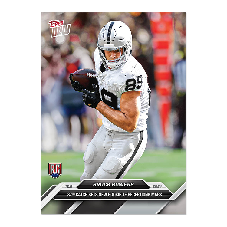 Brock Bowers - 2024 Topps NOW Football Card 15 - PR: 2334