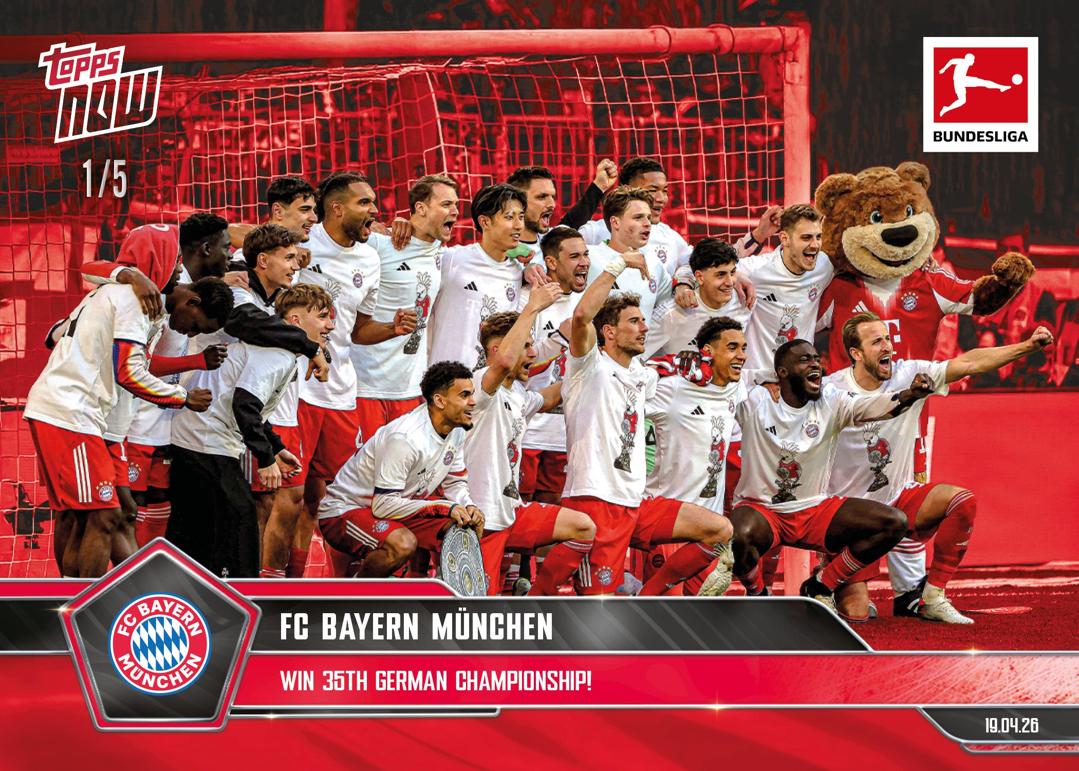 FC Bayern München - 2025-26 Bundesliga Topps NOW - Card 177 - PR: 1746 - Image 3