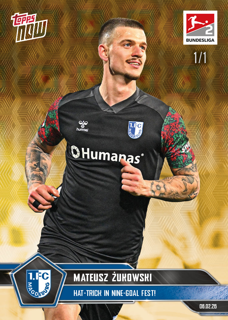 Mateusz Żukowski - 2025-26 Bundesliga Topps NOW - Card 117 - PR: 262 - Image 2