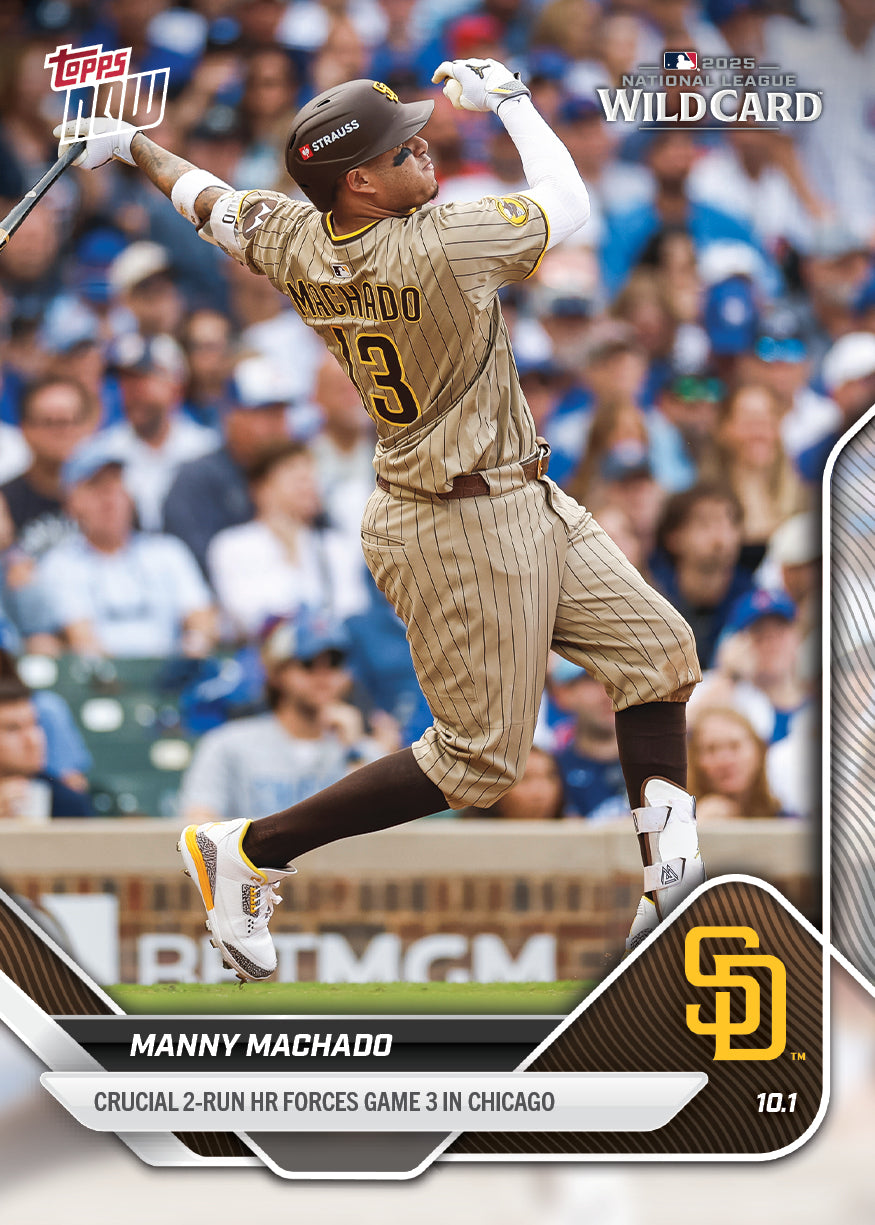 Manny Machado - 2025 MLB Topps NOW - Card 806 - PR: 597