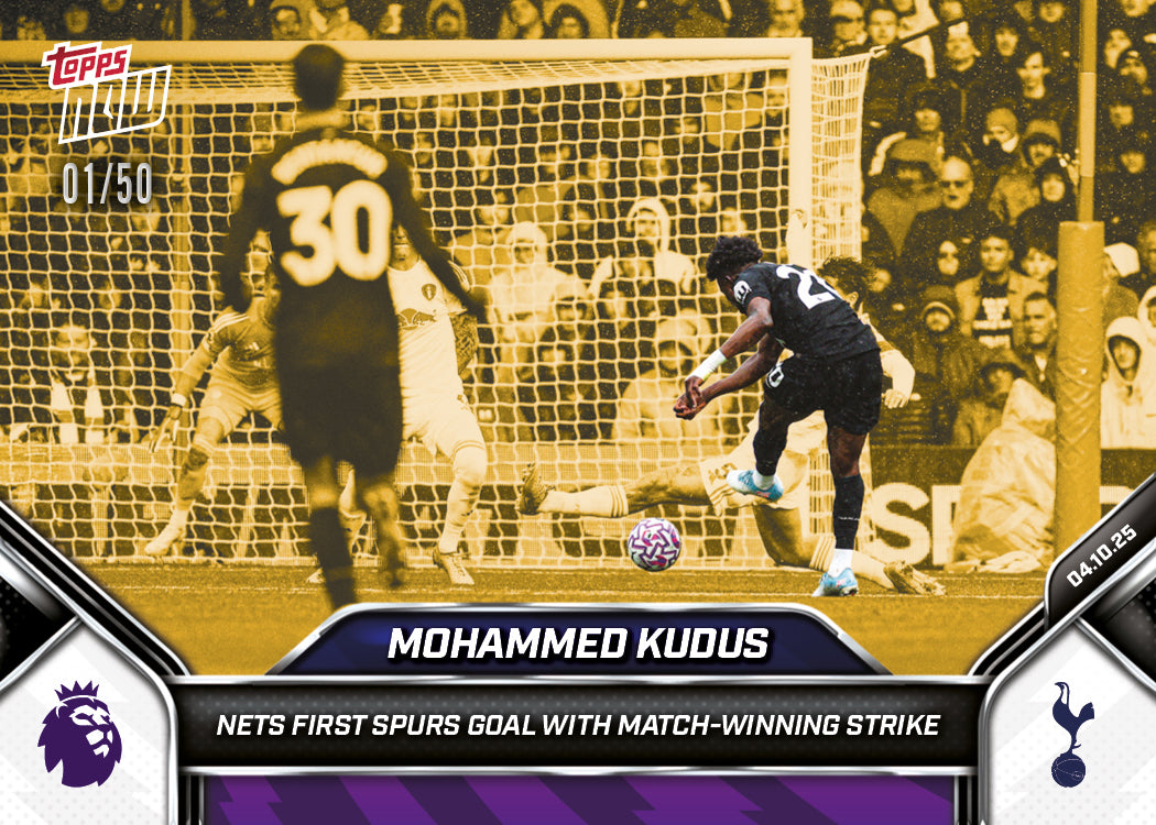 Mohammed Kudus - 2025-26 Premier League Topps NOW - Card 30 - PR: 263 - Image 6
