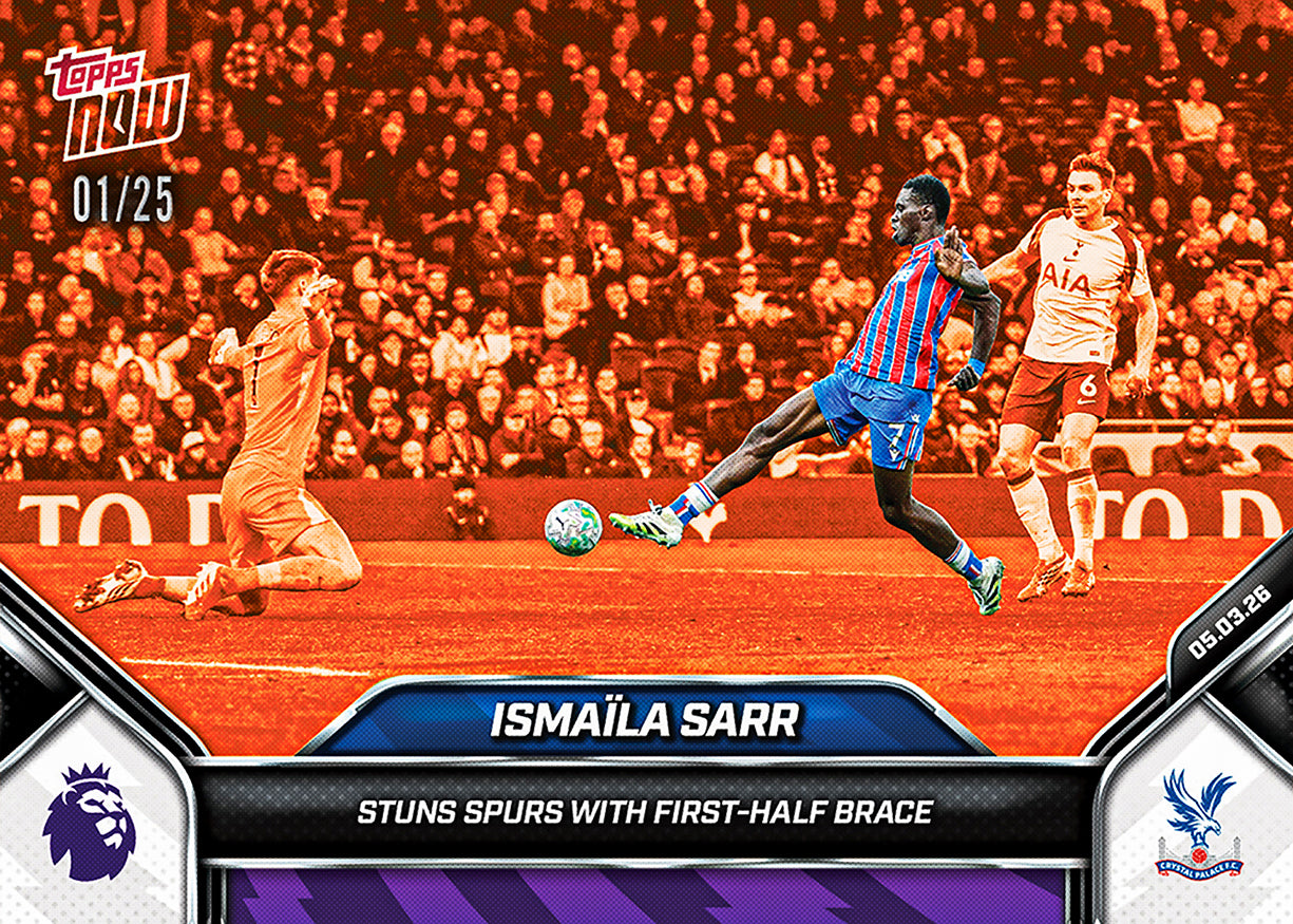 Ismaïla Sarr - 2025-26 Premier League Topps NOW - Card 155 - PR: 184 - Image 5