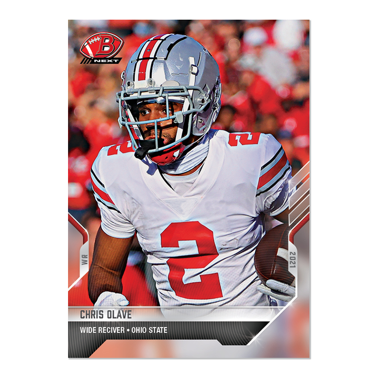 Alternative view of 2-Card Bundle - 2021 Bowman NEXT TOPPS NOW Football - Cards #1-2