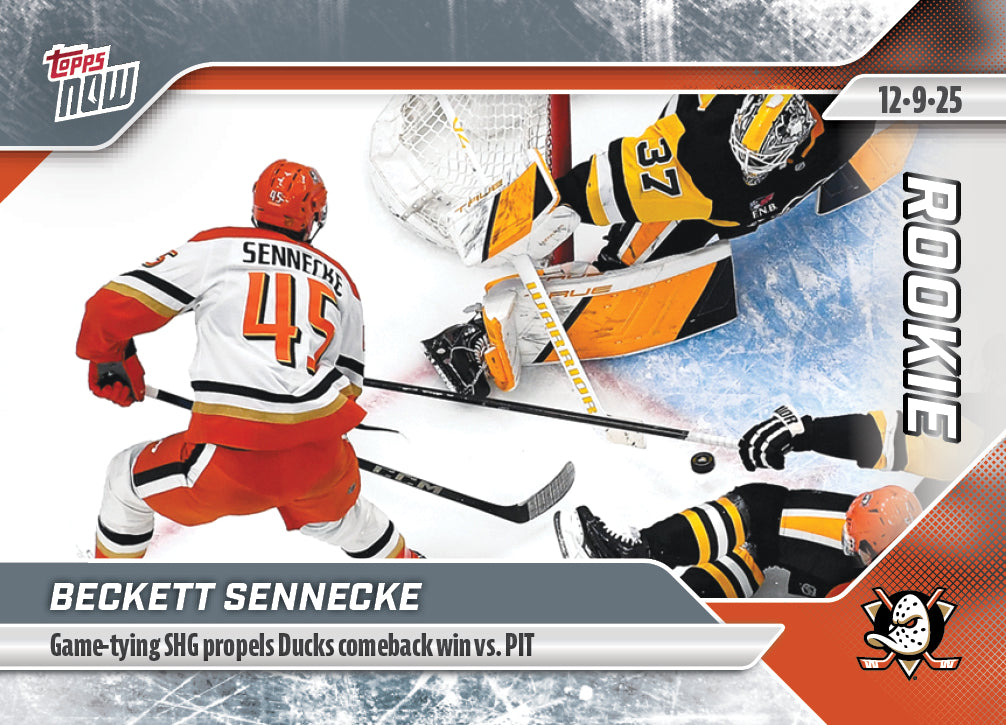 Beckett Sennecke - 2025-26 NHL Topps NOW - Sticker # 56 Pack - PR: 380