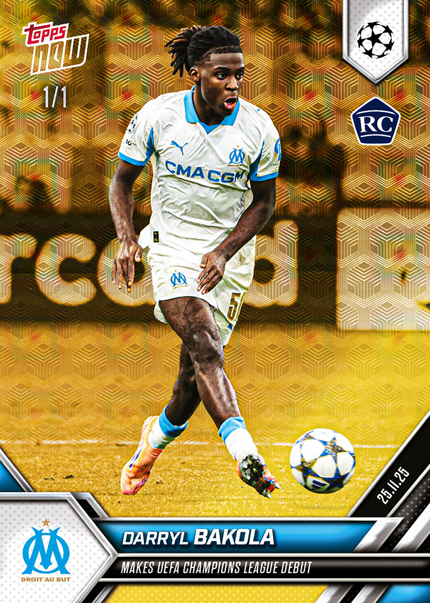 Darryl Bakola - 2025-26 UCL Topps NOW - Card 55 - PR: 500 - Image 2