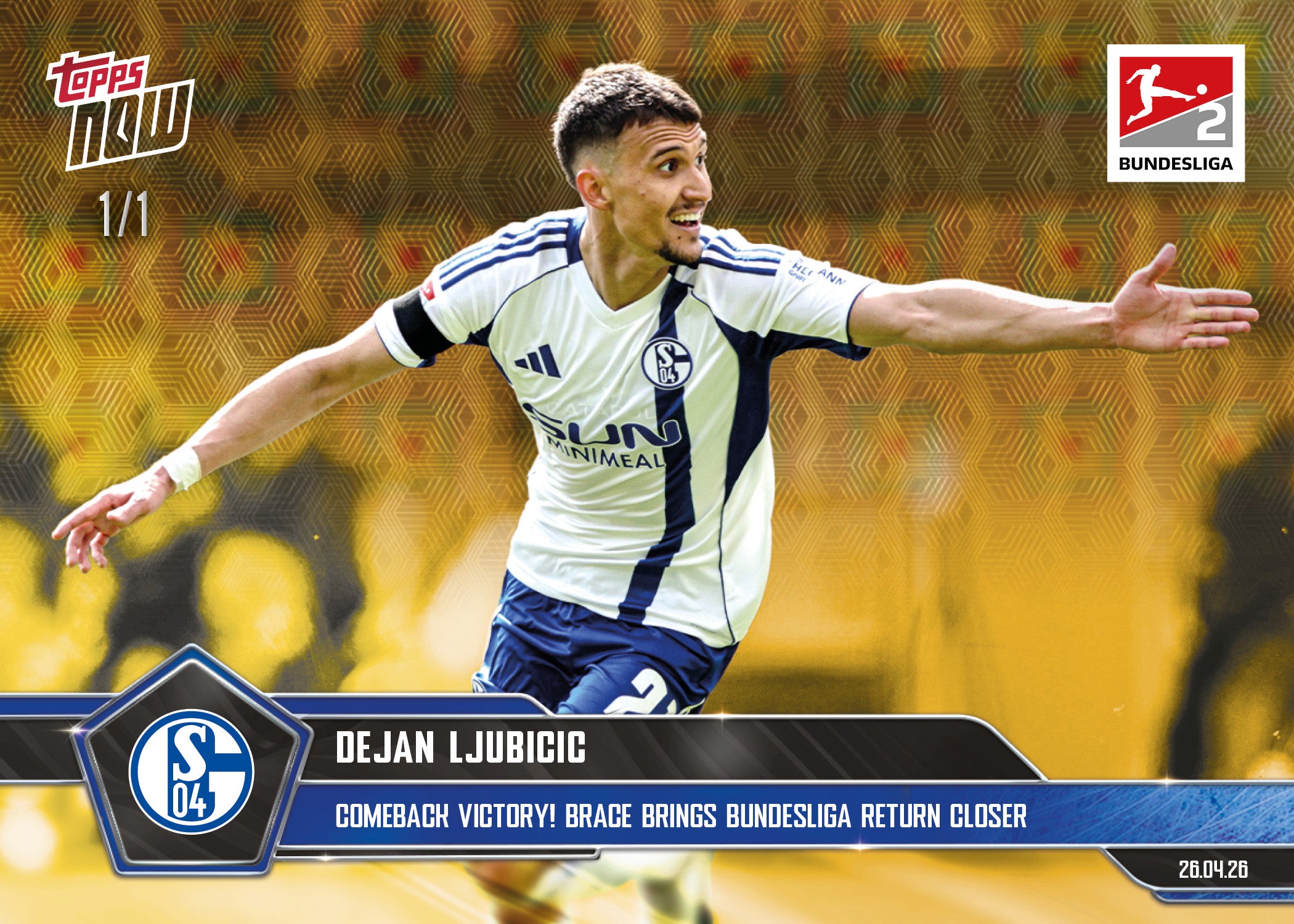 Dejan Ljubicic - 2025-26 Bundesliga Topps NOW - Card 182 - PR: 463 - Image 2