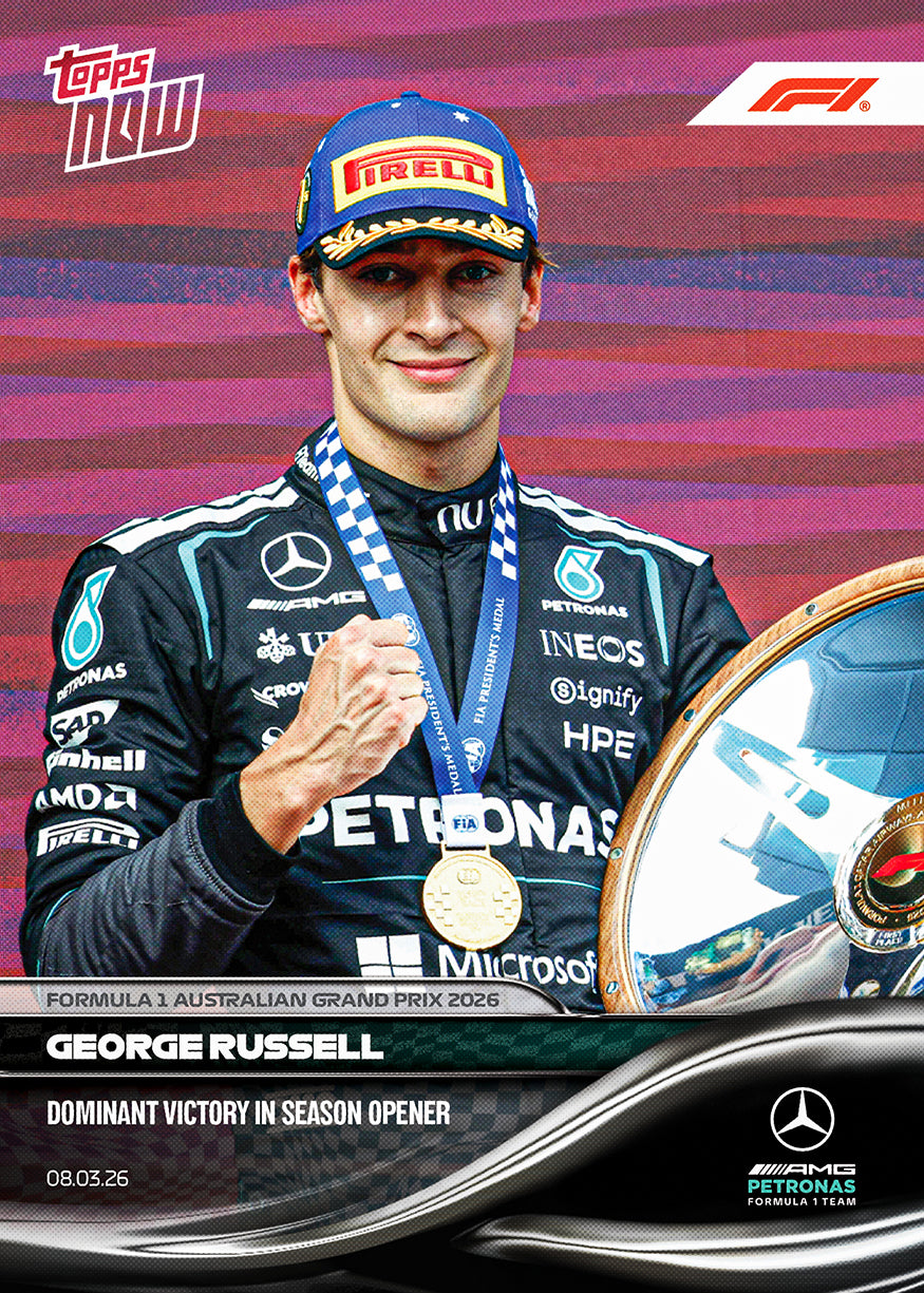 George Russell - 2026 Formula 1 Topps NOW - Card 14 - PR: 5007